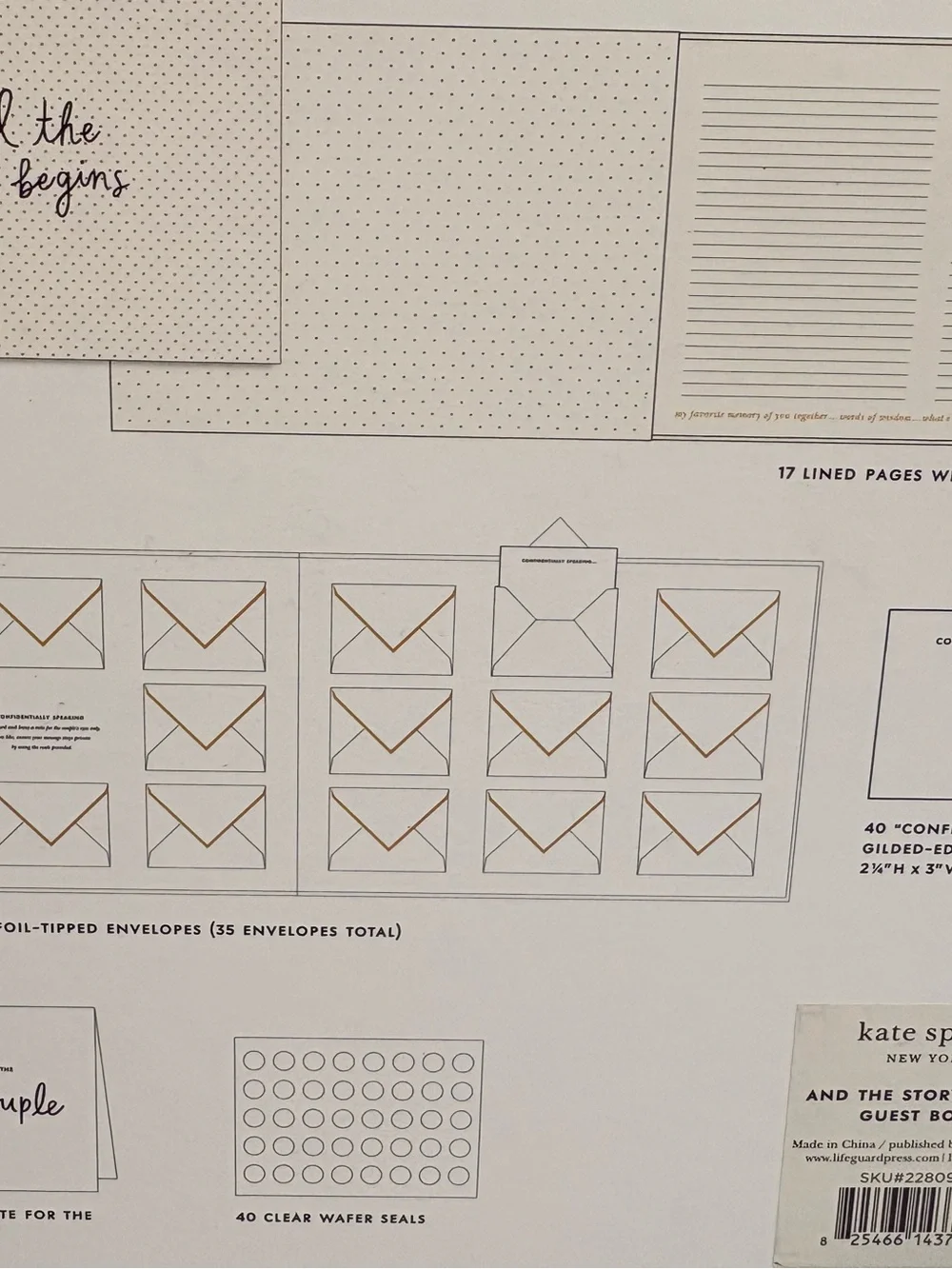 👰‍♀️👰‍♀️Kate Spade New York signature wedding guestbook- NEW
